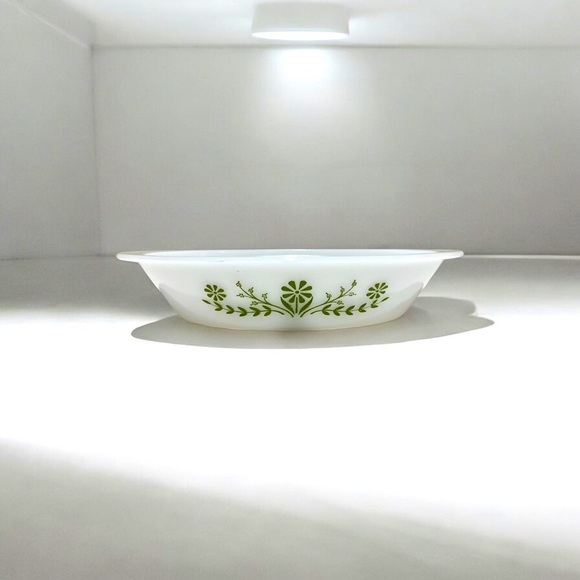 Vintage Glasbake Segmented Milk Glass Vegetable Service - Picture 1 of 7